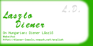 laszlo diener business card